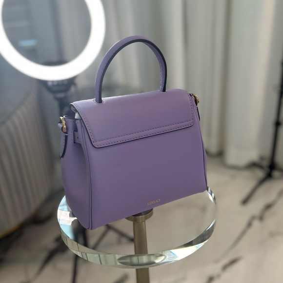 NWT Versace La Medusa Purple Shoulder Bag - Picture 4 of 10